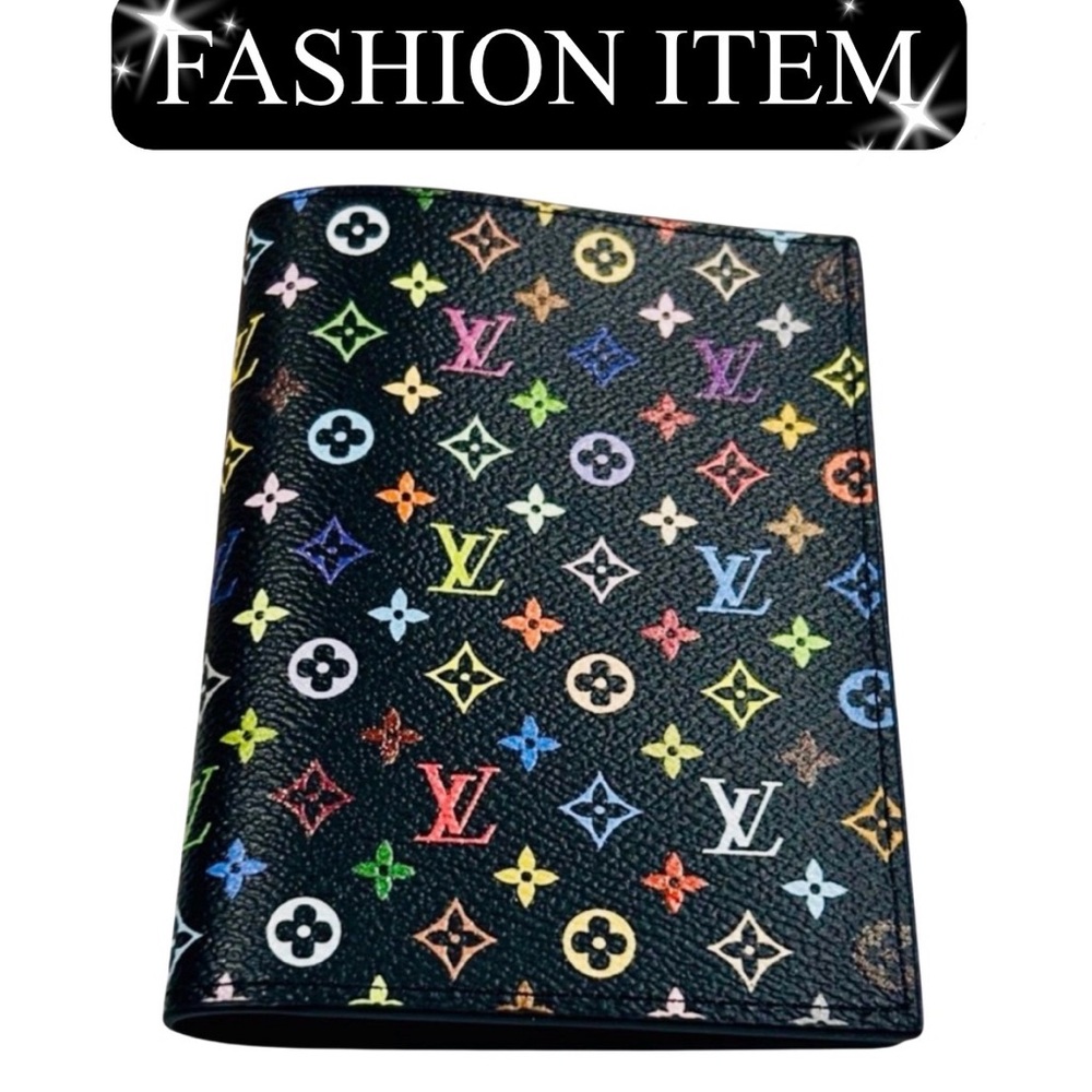 PASSPORT: Black Multicolored Monogram, NIB